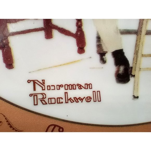 Norman Rockwell Triple Self Portrait Limited Edition Plate Bradford Exchange 94 - Picture 5 of 12